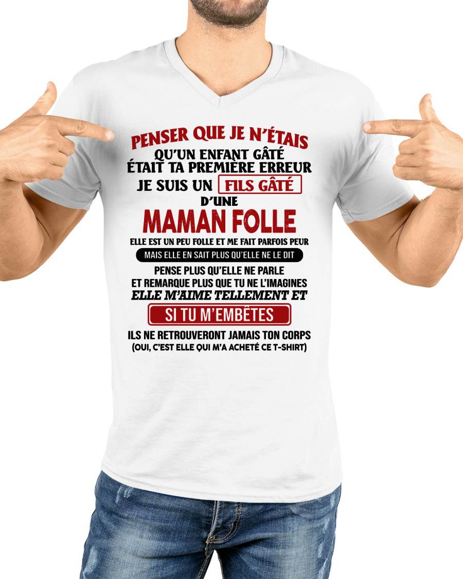 JE SUIS UN FILS GÂTÉ – CADEAU DE MAMAN - frSNOW00 (SKU12-186)