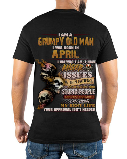 APRIL, I AM A GRUMPY OLD MAN-SNOW MALE04 (SKU08-67-04)