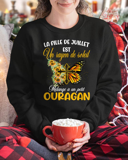 JUILLET SHIRT Un rayon de soleil Mélangé à un petit OURAGAN - SNOW07 (SKU2603-153-07)