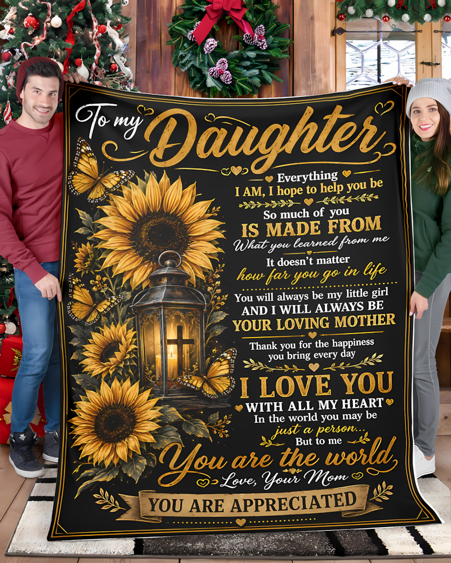 Special Gift For Your Daughter Blanket - From Mom (SKU2608-211)