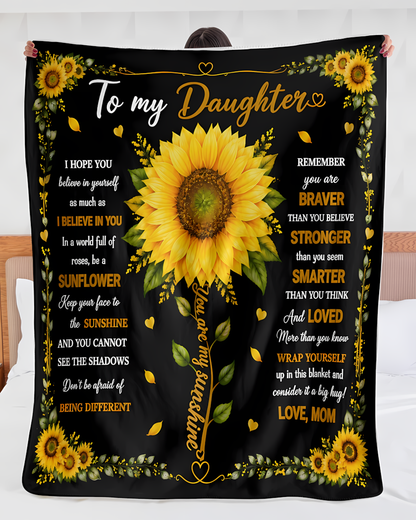 Special Gift For Your Daughter Blanket - From Mom (SKU2608-256)