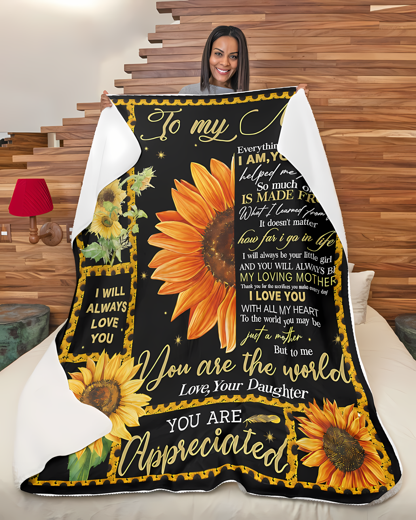 Special Gift For Your Mom Blanket - From Daughter (SKU2606-253)