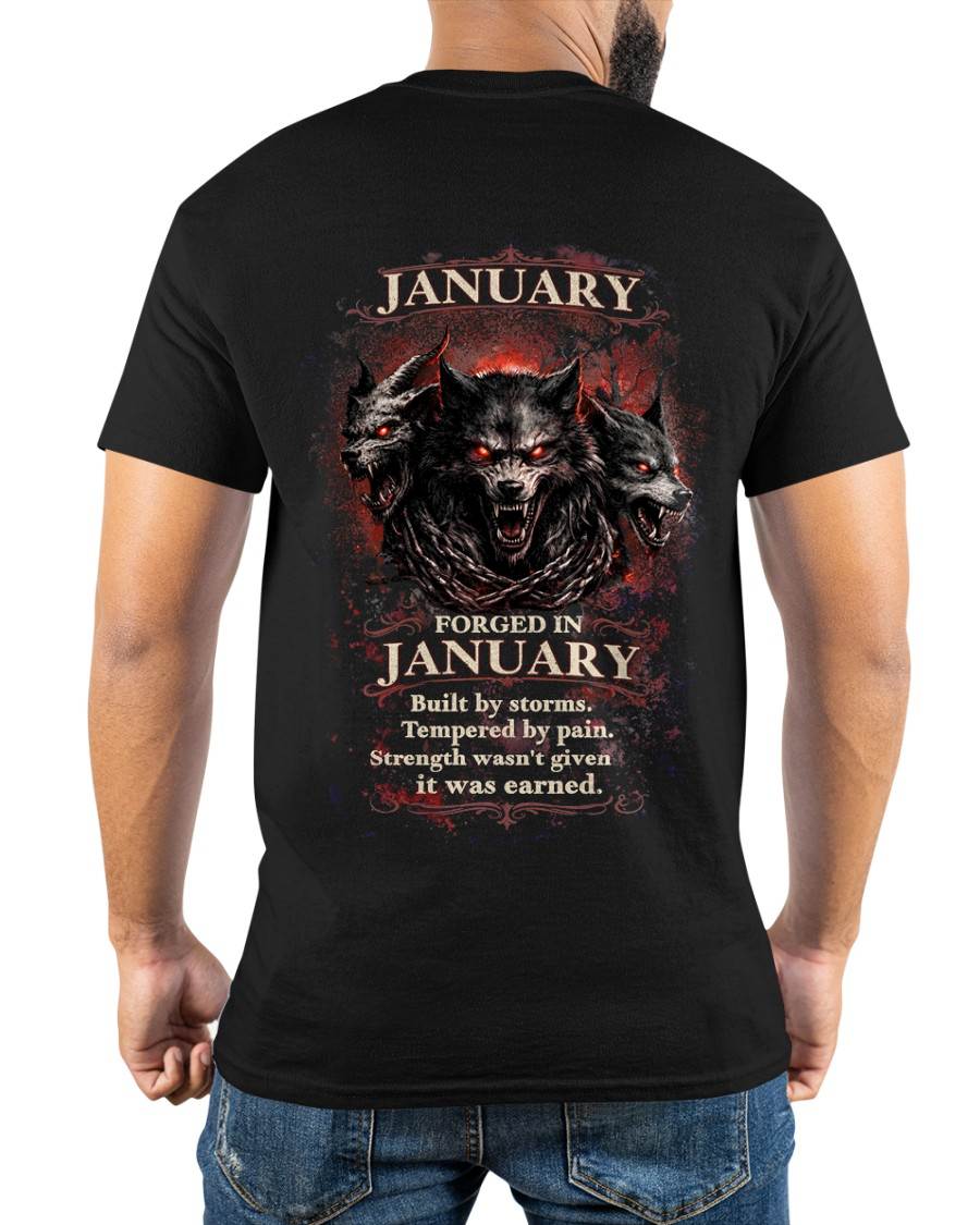 JANUARY SHIRT, Strength wasn't given it was earned – SNOW MALE01 (SKU2602-164-01)