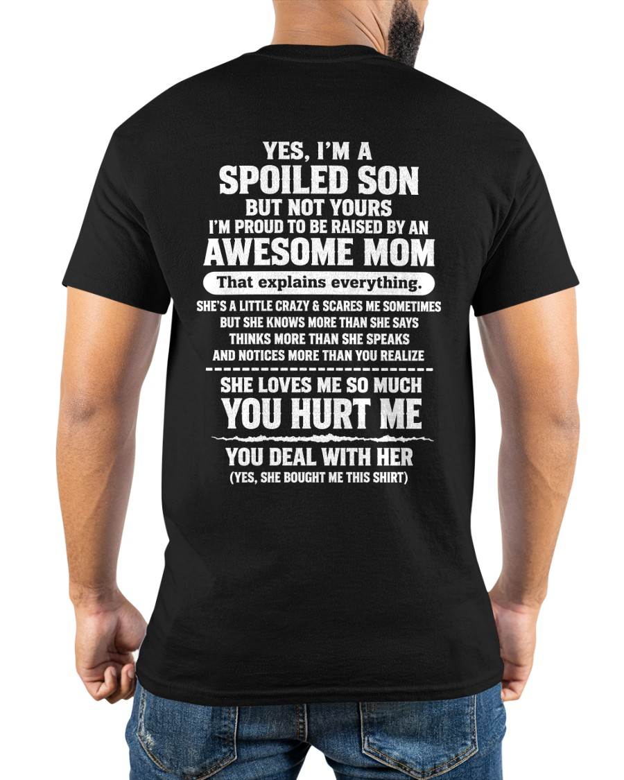 I'M A SPOILED SON - SHIRT FROM MOM TO SON - SNOW00 (SKU2609-259-00)