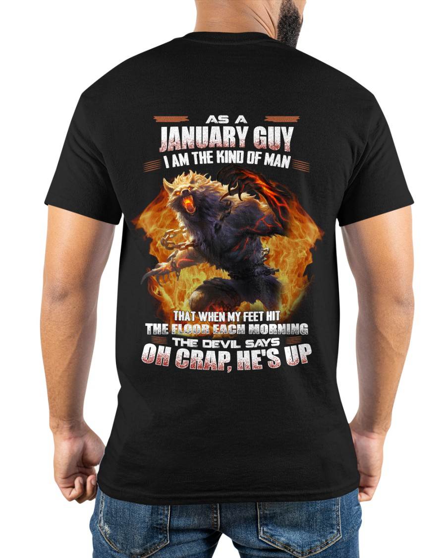 JANUARY, MY FEET HIT THE FLOOR EACH MORNING-SNOW MALE01 (SKU26T-01-13-01)