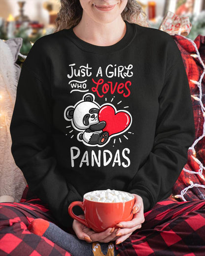 Panda Giant Heart T-Shirt