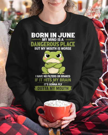 JUNE SHIRT, MY MIND IS A DANGEROUS PLACE - SNOW06 (SKU2605-116-06)