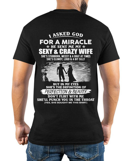 SHE’S THE DEFINITION OF PERFECTION & BEAUTY - GIFT SHIRT FROM WIFE - SNOW00 (SKU2606-340-00)