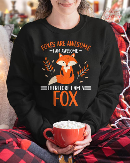 Foxes are Awesome Fox Lovers T-Shirt