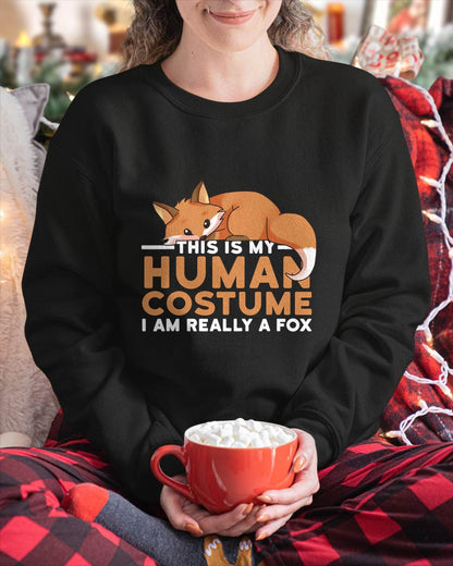 This is My Human Costume I'm Really A Fox Halloween T-Shirt