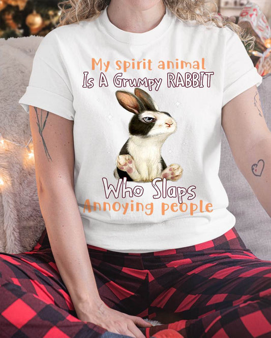 My Spirit Animal is a Grumpy Rabbit rabbit lovers T-Shirt