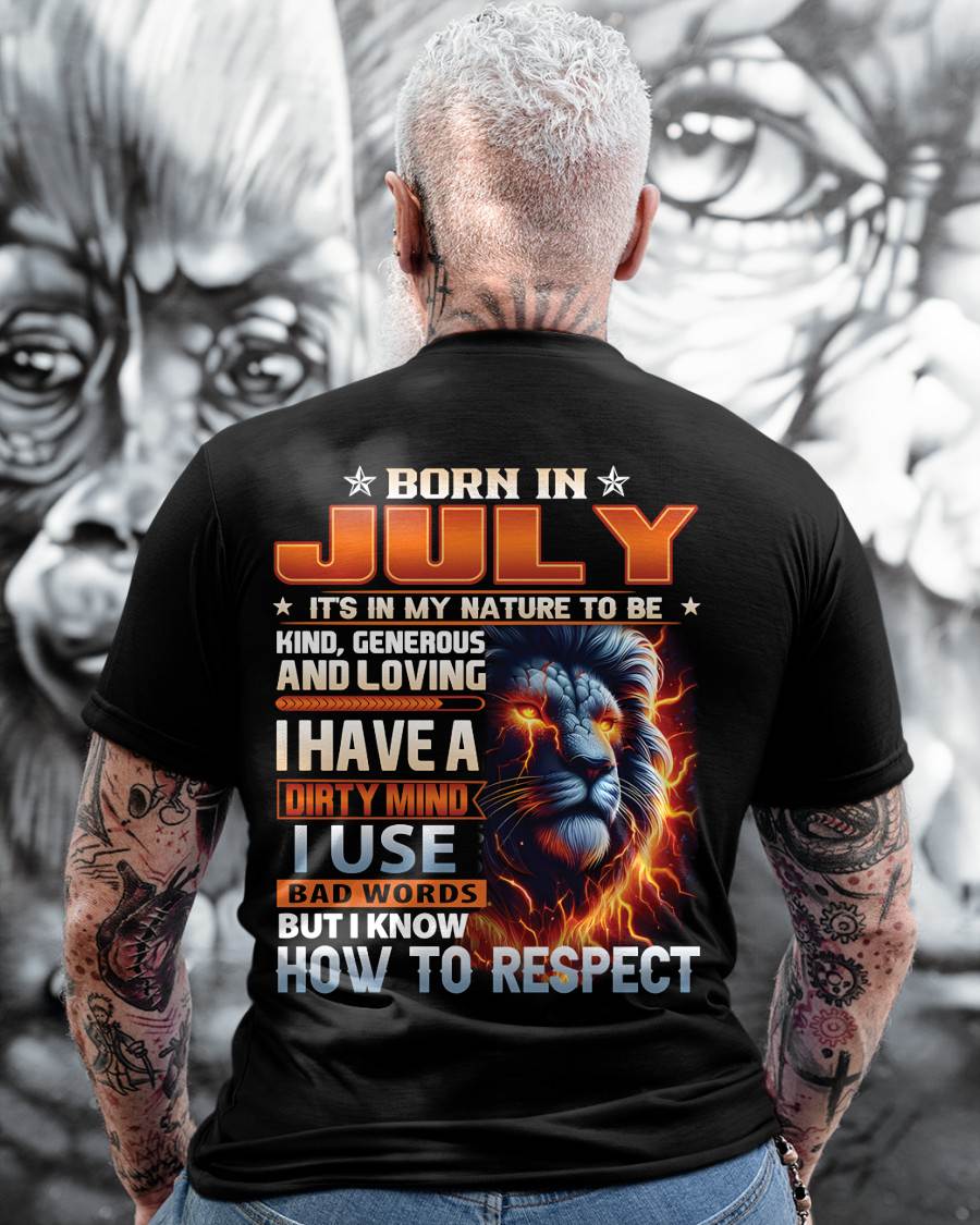 JULY, I KNOW HOW TO RESPECT – SNOW MALE07 (SKU08-84-07)