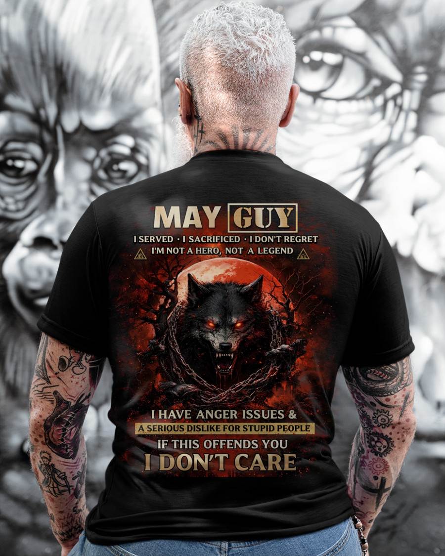 MAY SHIRT, I SERVED I SACRIFICED I DON’T REGRET – SNOW MALE05 (SKU2602-163-05)