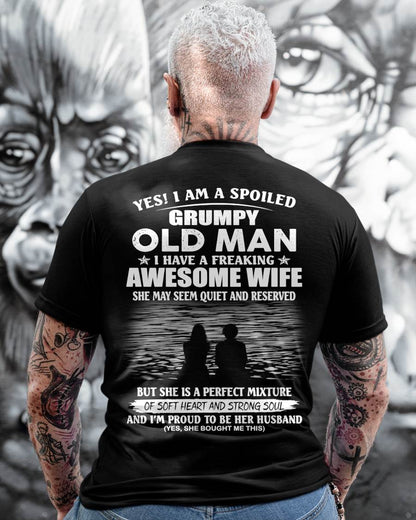 I HAVE A FREAKING AWESOME WIFE – Gift T Shirt From Wife For Husband – SNOW MALE00 (SKU2602-24-00)