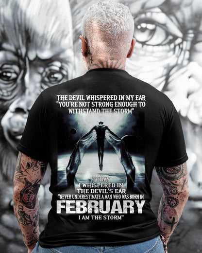 FEBRUARY, NEVER UNDERESTIMATE A MAN WHO WAS BORN IN FEBRUARY-SNOW MALE02 (SKU08-35-02)