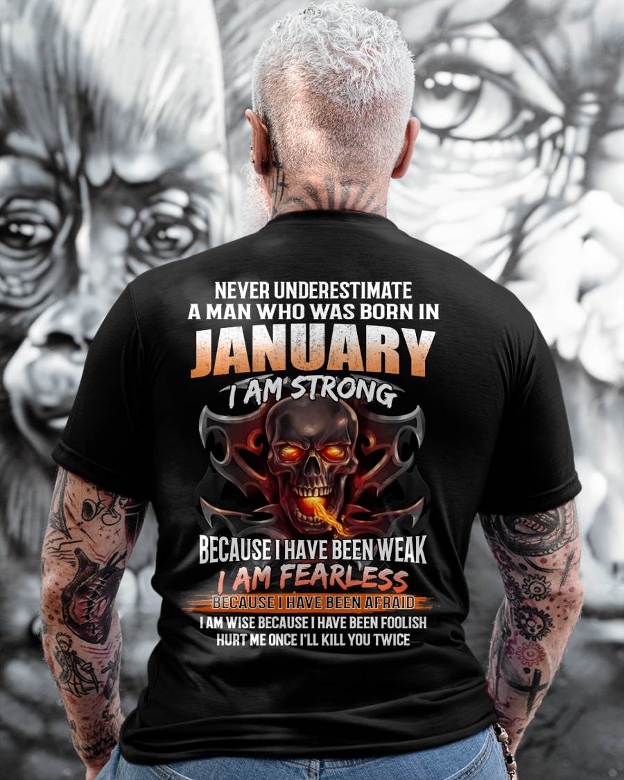 JANUARY SHIRT, I AM FEARLESS – SNOW MALE01 (SKU2602-173-01)