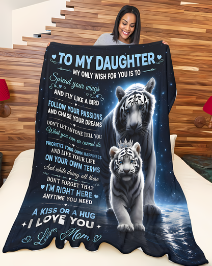 Special Gift For Your Daughter Blanket - From Mom (SKU2606-90)