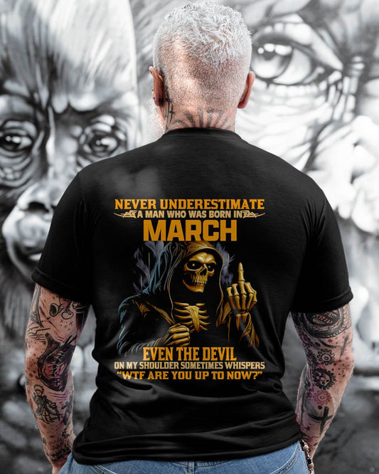 MARCH, EVEN THE DEVIL ON MY SHOULDER SOMETIMES WHISPERS -MALE SNOW03 (SKU12-276-03)