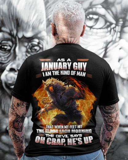 JANUARY, MY FEET HIT THE FLOOR EACH MORNING-SNOW MALE01 (SKU26T-01-13-01)