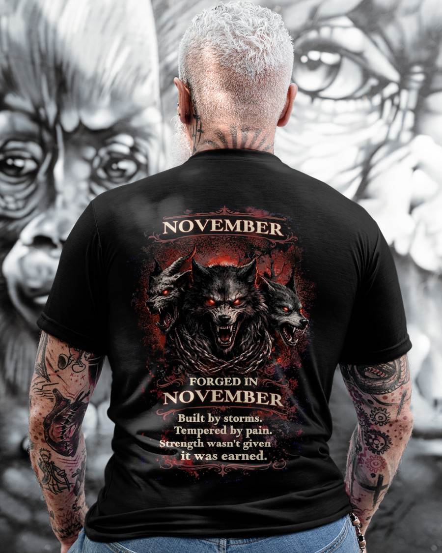 NOVEMBER SHIRT, Strength wasn't given it was earned – SNOW MALE11 (SKU2602-164-11)