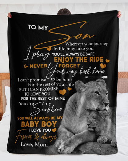 Special gift for Son - from mom Blanket (SKUB06-105)