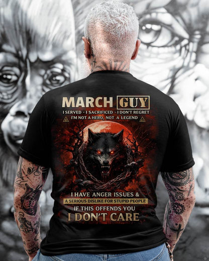 MARCH SHIRT, I SERVED I SACRIFICED I DON’T REGRET – SNOW MALE03(SKU2602-163-03)
