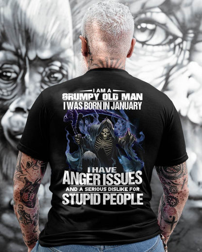 JANUARY, I HAVE ANGER ISSUES AND A SERIOUS DISLIKE FOR STUPID PEOPLE-SNOW MALE01 (SKU26T-01-16-01)