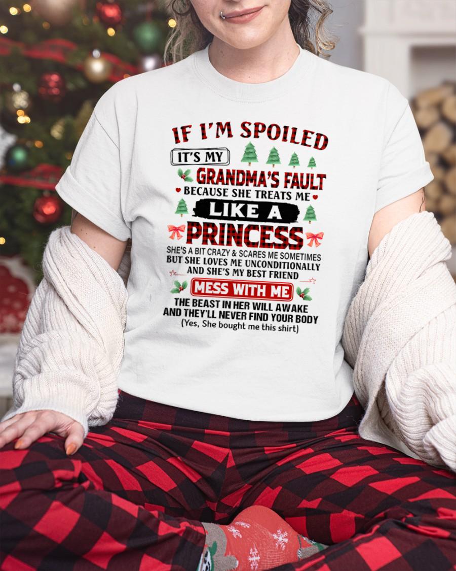 CHRISTMAX T-SHRIT FOR GRANDDAUGHTER - GIFT FROM GRANDMA - snow00