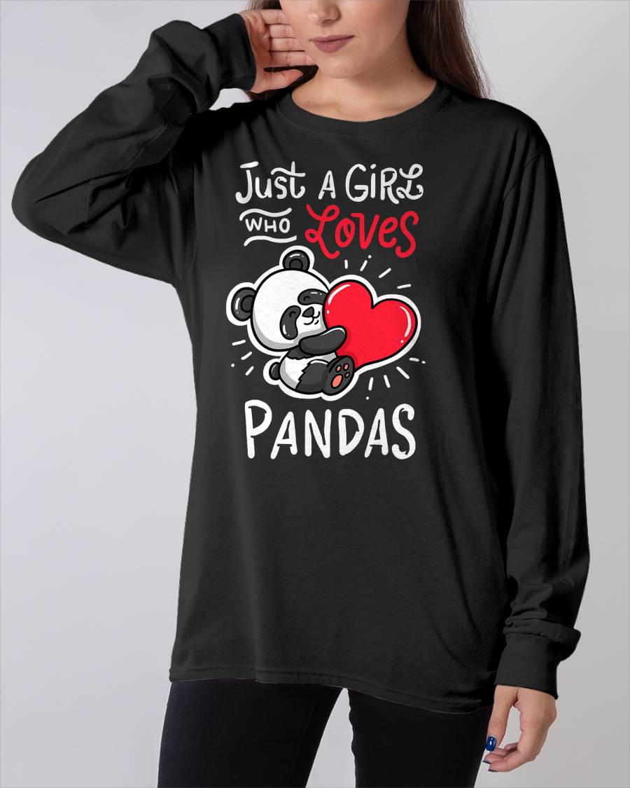 Panda Giant Heart T-Shirt