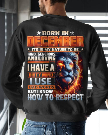 DECEMBER, I KNOW HOW TO RESPECT – SNOW MALE12 (SKU08-84-12)