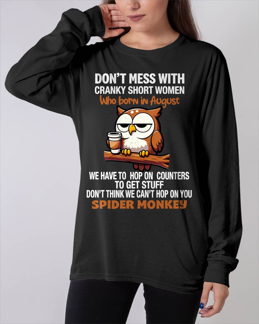 AUGUST SHIRT, DON'T MESS WITH SHORT LADY - FMA SNOW08 (SKU2603-312-08)