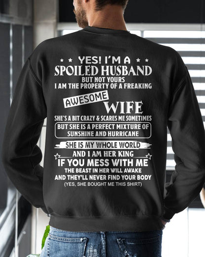 I AM THE PROPERTY OF A FREAKING AWESOME WIFE Gift T Shirt from Wife for Husband – SNOW MALE00 (SKU12-232-00)