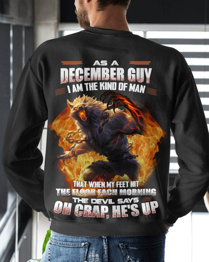 DECEMBER, MY FEET HIT THE FLOOR EACH MORNING-SNOW MALE12 (SKU26T-01-13-12)