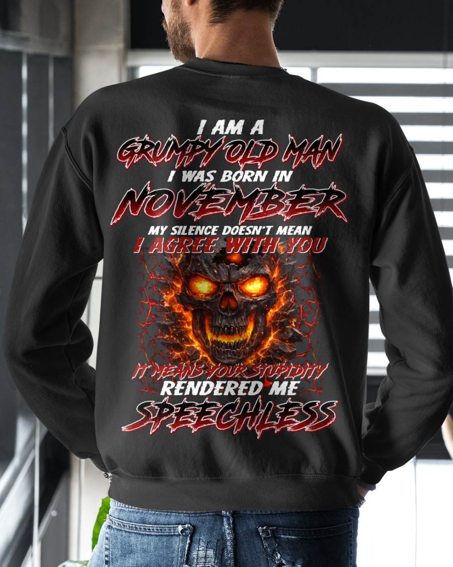 NOVEMBER, MY SILENCE DOESN’T MEAN I AGREE WITH YOU – SNOW MALE11 (SKU26T-01232-11)