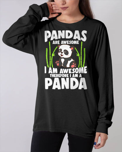 Panda Shirt Cute Panda Tshirt Pandas are Awesome Panda Bear T-Shirt