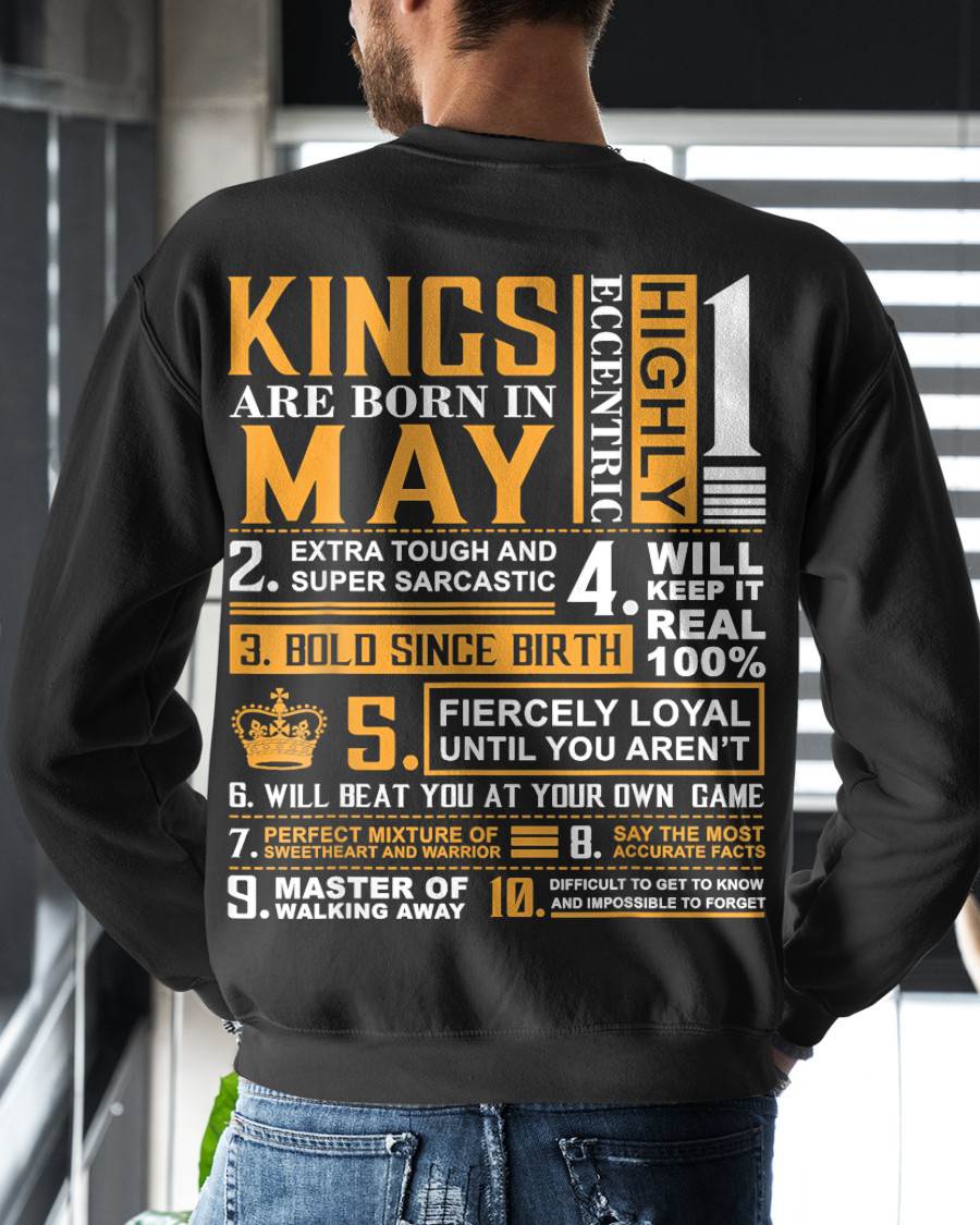MAY, KINGS ARE BORN IN MAY – SNOW MALE05 (SKU2602-51-05)