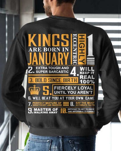 JANUARY, KINGS ARE BORN IN JANUARY – SNOW MALE01 (SKU2602-51-01)