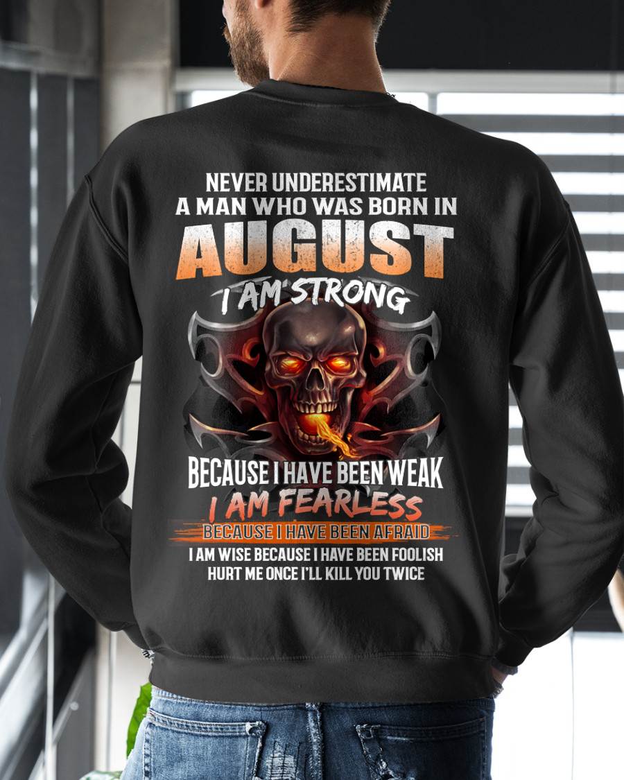 AUGUST SHIRT, I AM FEARLESS – SNOW MALE08 (SKU2602-173-08)