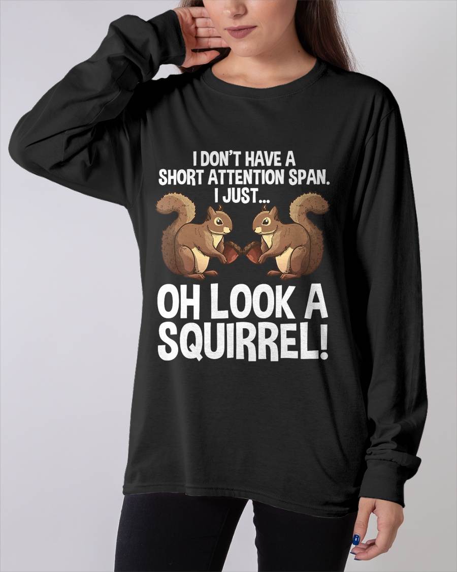 Funny ADHD Squirrel Design for Men Women Chipmunk Pet Lovers T-Shirt
