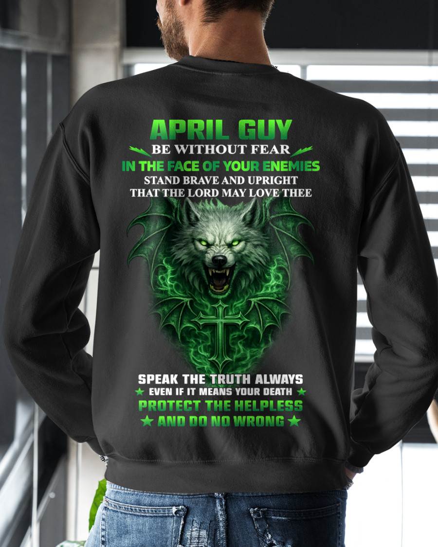 APRIL, STAND BRAVE AND UPRIGHT – SNOW MALE04 (SKU2602-105-04)