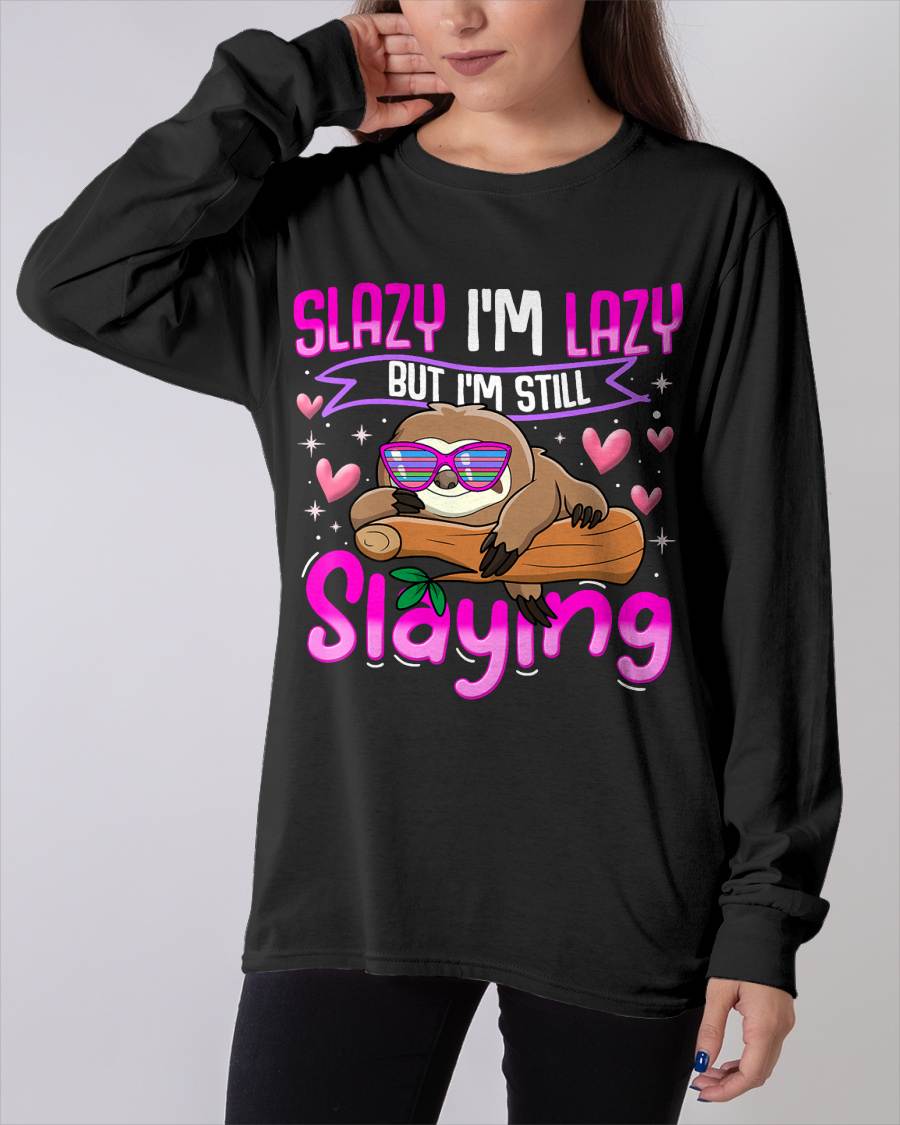 Tween Girl Shirt Funny Animal Sloth Trendy Slazy Gift T-Shirt