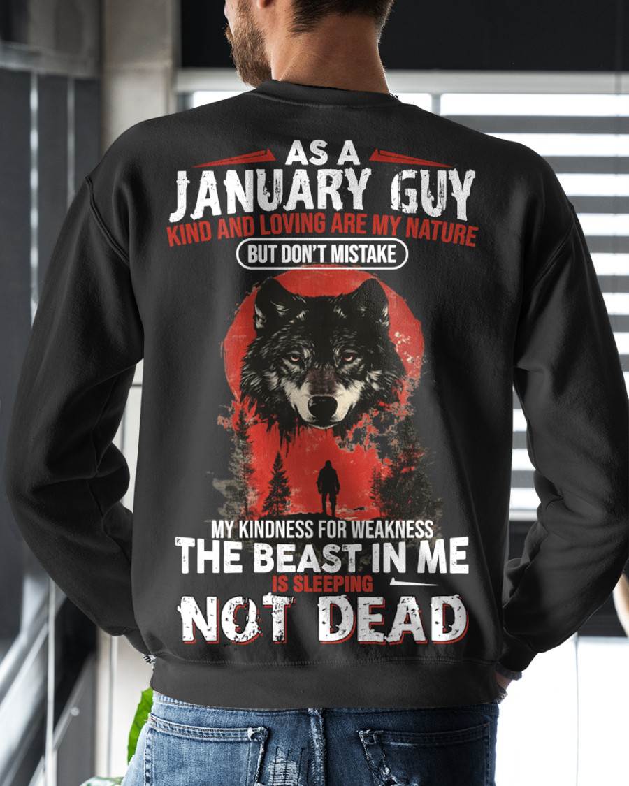 JANUARY, KIND AND LOVING ARE MY NATURE-SNOW MALE01 (SKU26T-01-17-01)