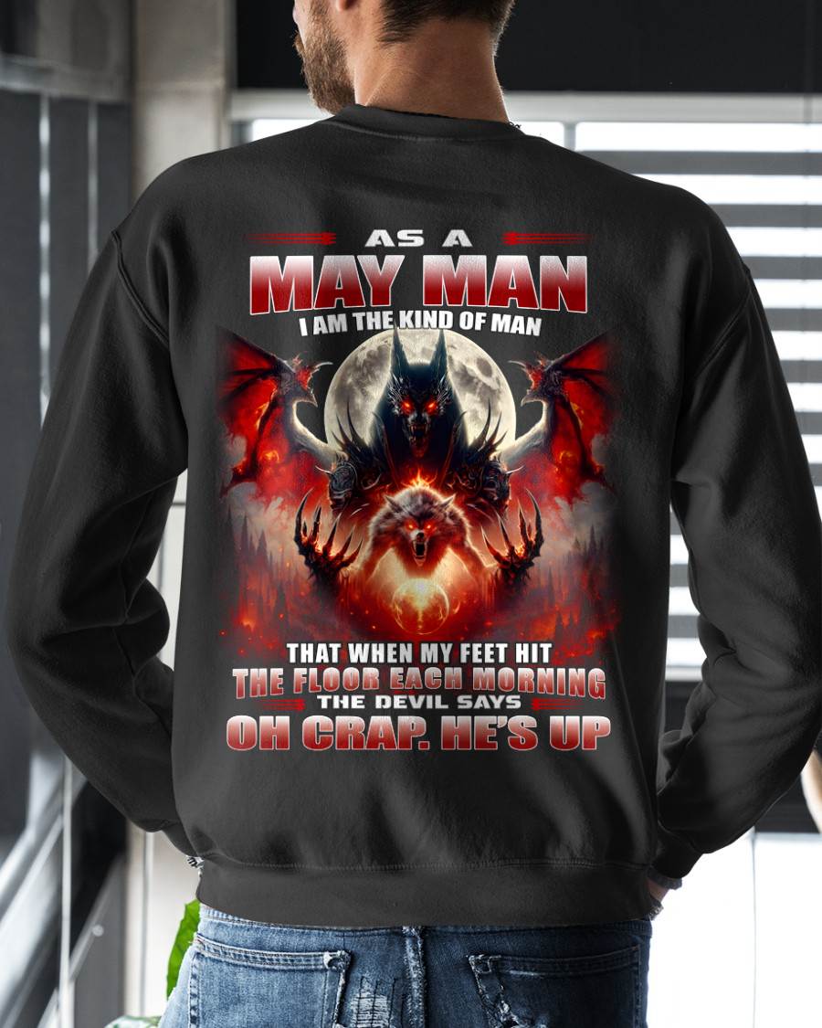 MAY SHIRT, OH CRAP HE'S UP - MAN SNOW05 (SKU2604-94-05)
