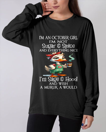 OCTOBER SHIRT, I’M NOT SUGAR & SPICE - SNOW MALE10 (SKU2603-44-10)