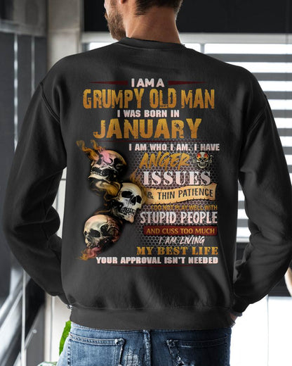 JANUARY, I AM A GRUMPY OLD MAN-SNOW MALE01 (SKU08-67-01)