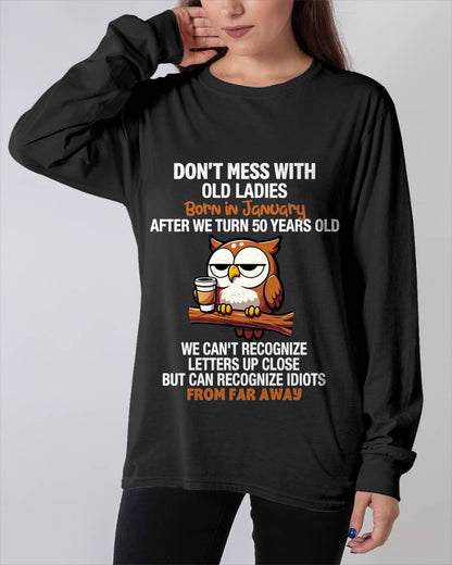 JANUARY SHIRT, RECOGNIZE IDIOTS FROM FAR AWAY - FMA SNOW01 (SKU2604-80-01)