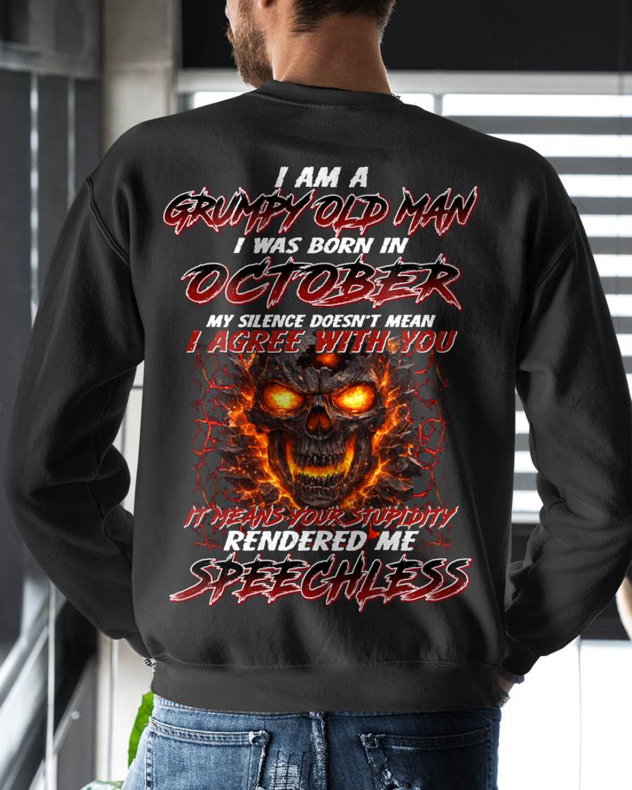 OCTOBER, MY SILENCE DOESN’T MEAN I AGREE WITH YOU – SNOW MALE10 (SKU26T-01232-10)