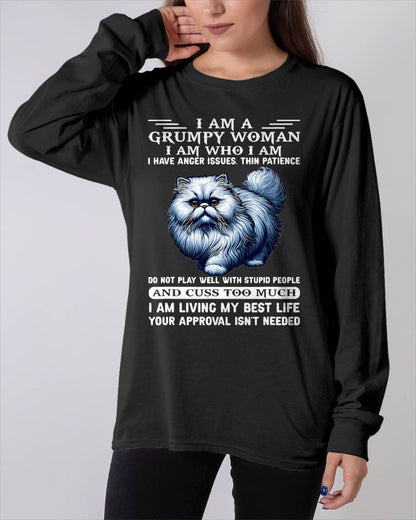 I am a Grumpy Old Woman I am who I am I Have Anger Issue T-Shirt