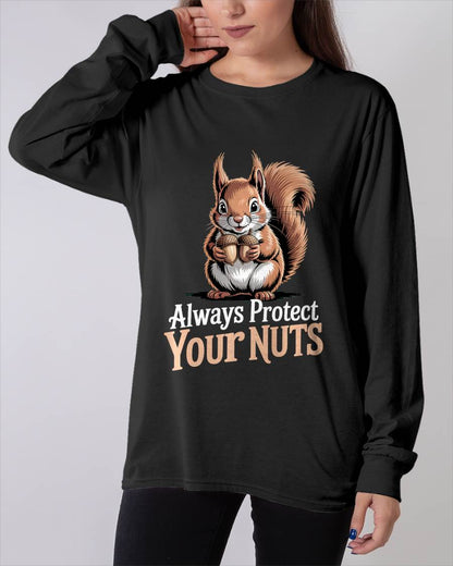 Always Protect Your Nuts Forest Animal Pet Cute Squirrel Premium T-Shirt