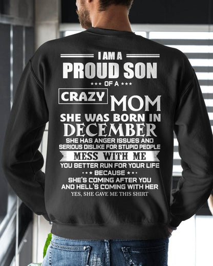 DECEMBER, I AM A PROUD SON OF A CRAZY MOM – SNOW MALE12 (SKU2602-69-12)